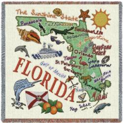 Florida State Tapestry Lap Throw