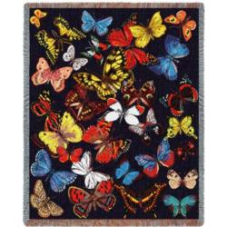   Flutterbies Butterfly Blanket Throw