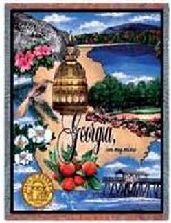 Georgia State Tapestry Throw