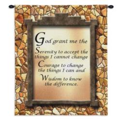 Serenity Prayer Tapestry Wall Hanging