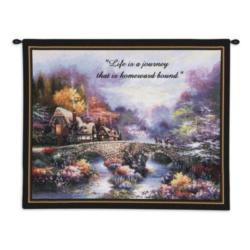 Going Home with Verse Tapestry Wall Hanging