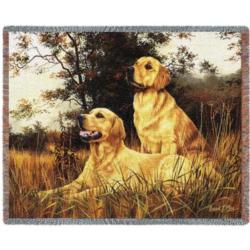Golden Retriever Tapestry Throw