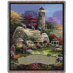 Proverbs 24:3-4 Heavens Light Tapestry Throw  