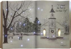 I Heard The Bells On Christmas Day Fiber Optic Lighted Book