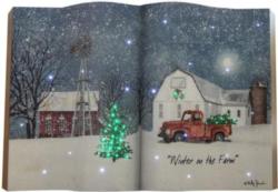 Winter On The Farm Optic Lighted Book