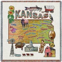 Kansas State Tapestry Lap Throw