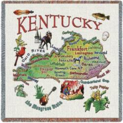 Kentucky State Tapestry Lap Throw