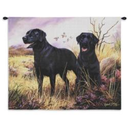 Lab Black Tapestry Wall Hanging