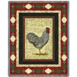 Le Coq Rooster Blanket Throw