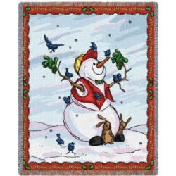Let It Snow Tapestry Throw