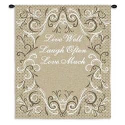 Life Scroll - Toffee Tapestry Wall Hanging