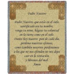 Matt 6:13-19 Lord's Prayer Tapestry Throw Spanish