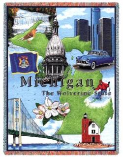 Michigan State Tapestry Throw
