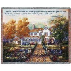 Revelation 3:20 Home Tapestry Throw  