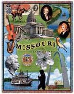 Missouri State Tapestry Throw