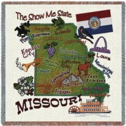 Missouri State Tapestry Lap Throw