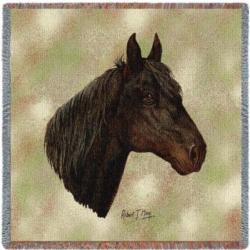 Morgan Horse Tapestry Throw