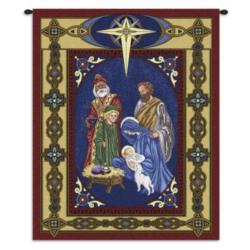Nativity Christmas Tapestry Wall Hanging
