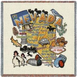 Nevada State Tapestry Lap Throw