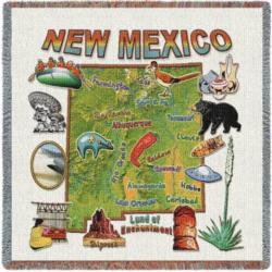 New Mexico State Tapestry Lap Throw