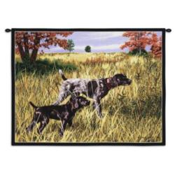German Short Hair - Now We Wait Tapestry Wall Hanging