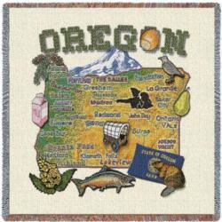 Oregon State Tapestry Lap Throw