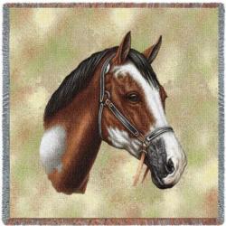 Paint Horse Tapestry Throw