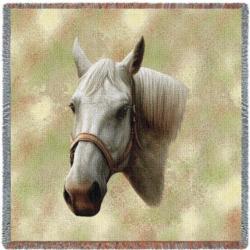 Quarter Horse Tapestry Throw