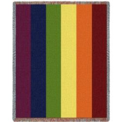 Rainbow Blanket Throw