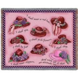  NEW Red Hat Society Tapestry Throw