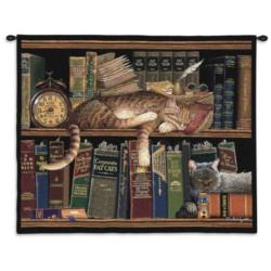 Remington the Well Read Tapestry Wall Hanging