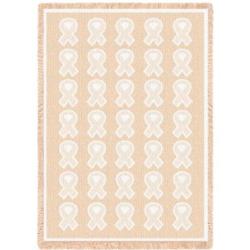 Ribbon Natural Cancer Support Blanket