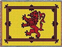 Scottish Lion Flag Throw Blanket