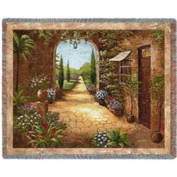 Secret Garden Tapestry Throw
