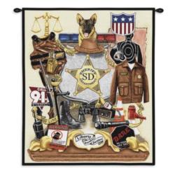 Sheriff's Pride Tapestry Wall Hanging