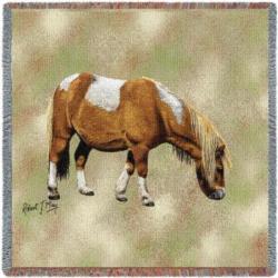 Shetland Pony Horse Tapestry Throw