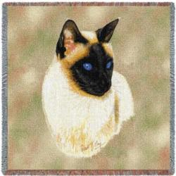 Siamese Cat  Tapestry Throw