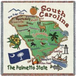 South Carolina State Tapestry Lap Throw