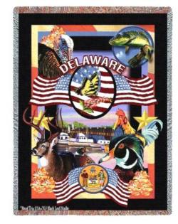 Delaware State Tapestry Throw