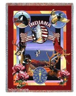Indiana State Tapestry Throw