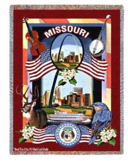 Missouri State Tapestry Throw