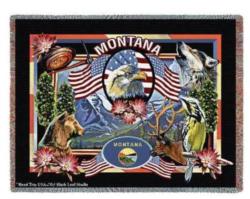 Montana State Tapestry Throw