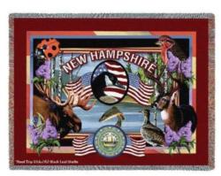 New Hampshire State Tapestry Throw