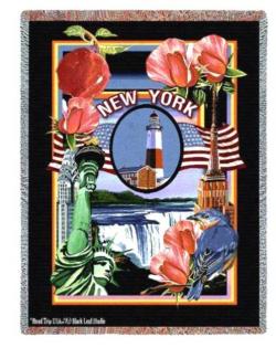 New York State Tapestry Throw