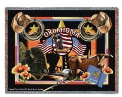 Oklahoma State Tapestry Throw