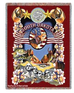 South Dakota State Tapestry Throw