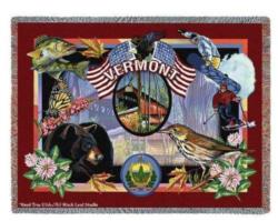 Vermont State Tapestry Throw