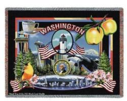 Washington State Tapestry Throw