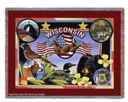 Wisconsin State Tapestry Throw