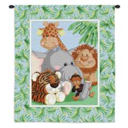 Stuffed Safari Tapestry Wall Hanging